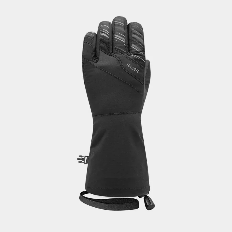 2023 Racer Okow 4 kids ski gloves black/grey